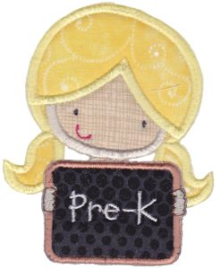 Pre K Girl Applique