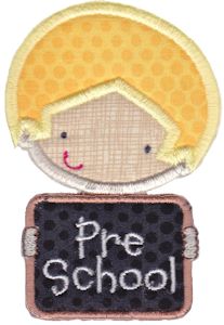 Pre School Boy Applique