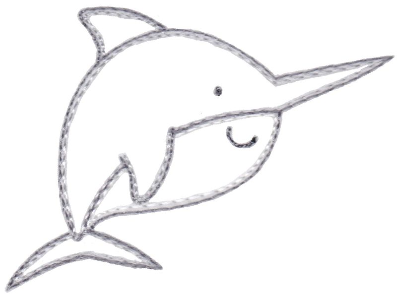 Narwhal Vintage Stitch