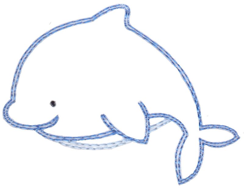 Dolphin Vintage Stitch