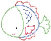 Sea Creatures Vintage Stitch