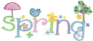 Spring Word Art