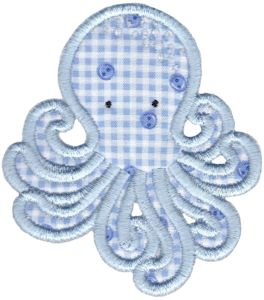 Cute Octopus Applique