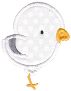 Cute Seagull Applique