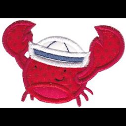 Sailor Hat Crab Applique