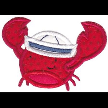 Sailor Hat Crab Applique