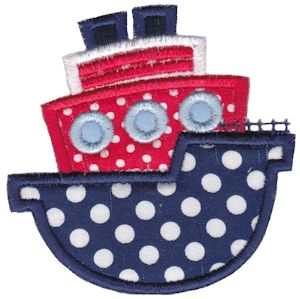 Tug Boat Applique
