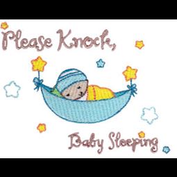 Please Knock Baby Sleeping