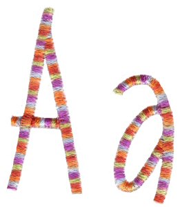 Slender Alphabet A