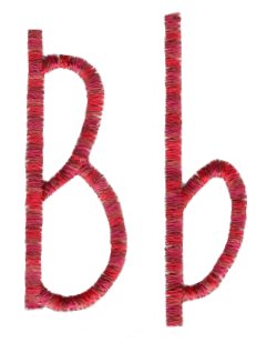 Slender Alphabet b