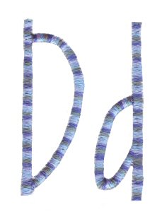 Slender Alphabet d