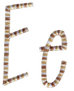 Slender Alphabet e