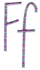 Slender Alphabet f