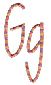 Slender Alphabet g