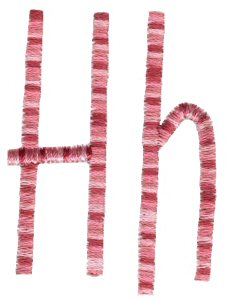 Slender Alphabet h