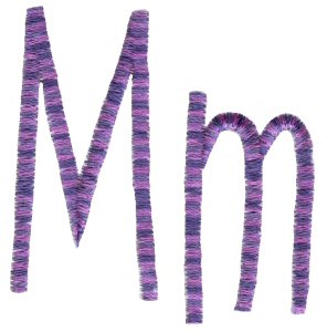 Slender Alphabet m