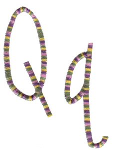 Slender Alphabet q