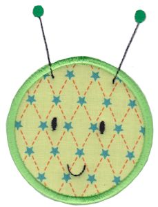 Smiley Face Halloween Applique 1