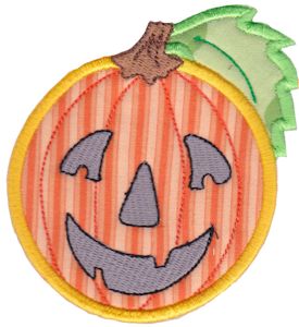 Smiley Face Halloween Applique 10
