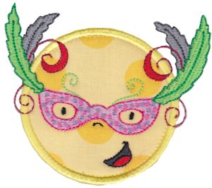 Smiley Face Halloween Applique 11