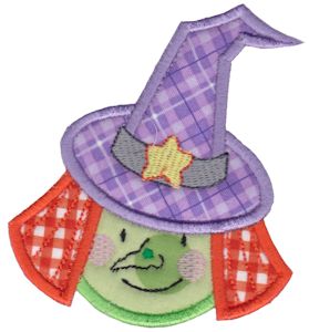 Smiley Face Halloween Applique 19