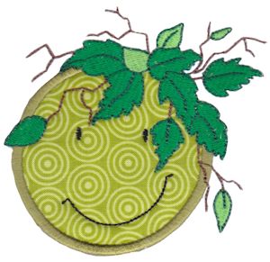 Smiley Face Halloween Applique 4