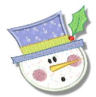 Snowman Soup Applique