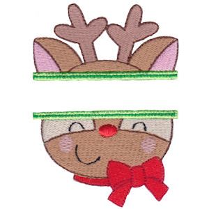 Machine Embroidery Split Santa Split Christmas Embroidery Designs - Bunnycup Embroidery