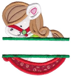 Split Rocking Horse Applique