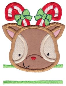 Split Reindeer Applique