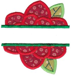 Split Poinsettia Applique