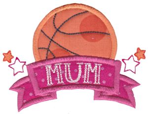 Basketball Mum Applique