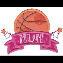Basketball Mum Applique