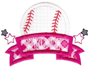 Baseball Mom Applique