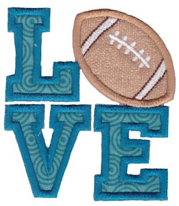 Love Football Applique