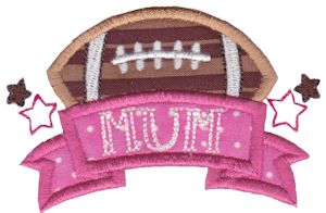 Football Mum Applique