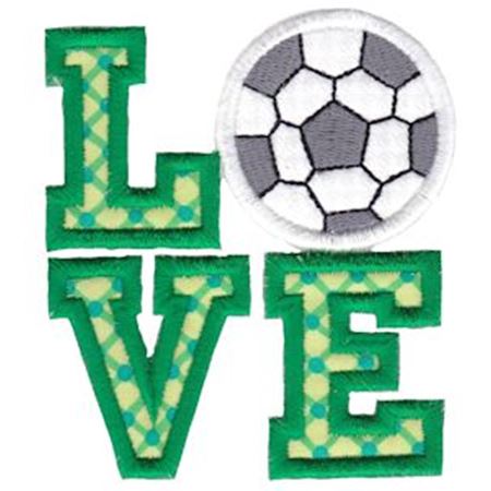 Love Soccer Applique
