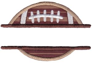 Split Football Applique