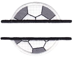 Split Soccer Ball Applique