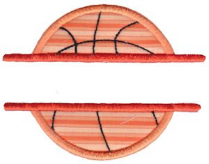 Split Basketball Applique