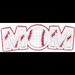 Baseball Mom Word Art