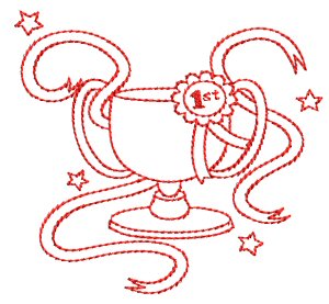 Sporty Boys Redwork 12