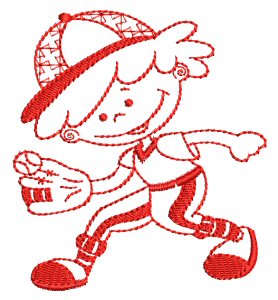 Sporty Boys Redwork 2