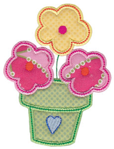 Spring Love Hearts Applique 15