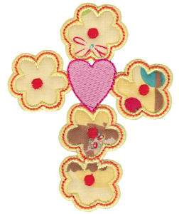 Spring Love Hearts Applique 17