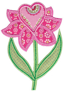 Spring Love Hearts Applique 18