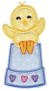 Spring Love Hearts Applique 4