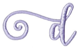 Starstruck Alphabet Left Tail d