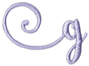 Starstruck Alphabet Left Tail g