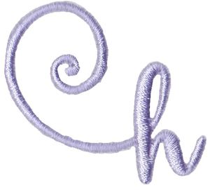 Starstruck Alphabet Left Tail h